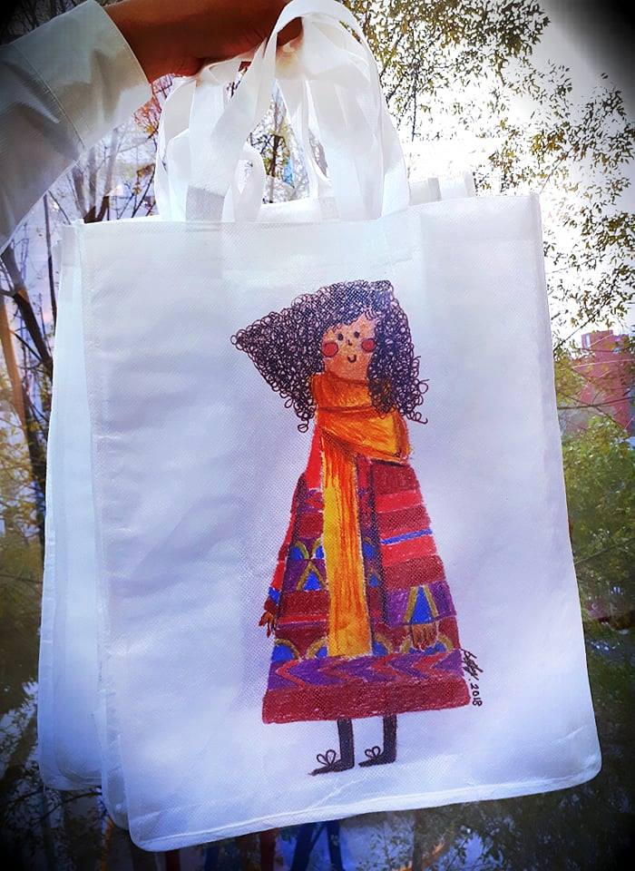 Bolsa Ecológica Abrigo Rosa