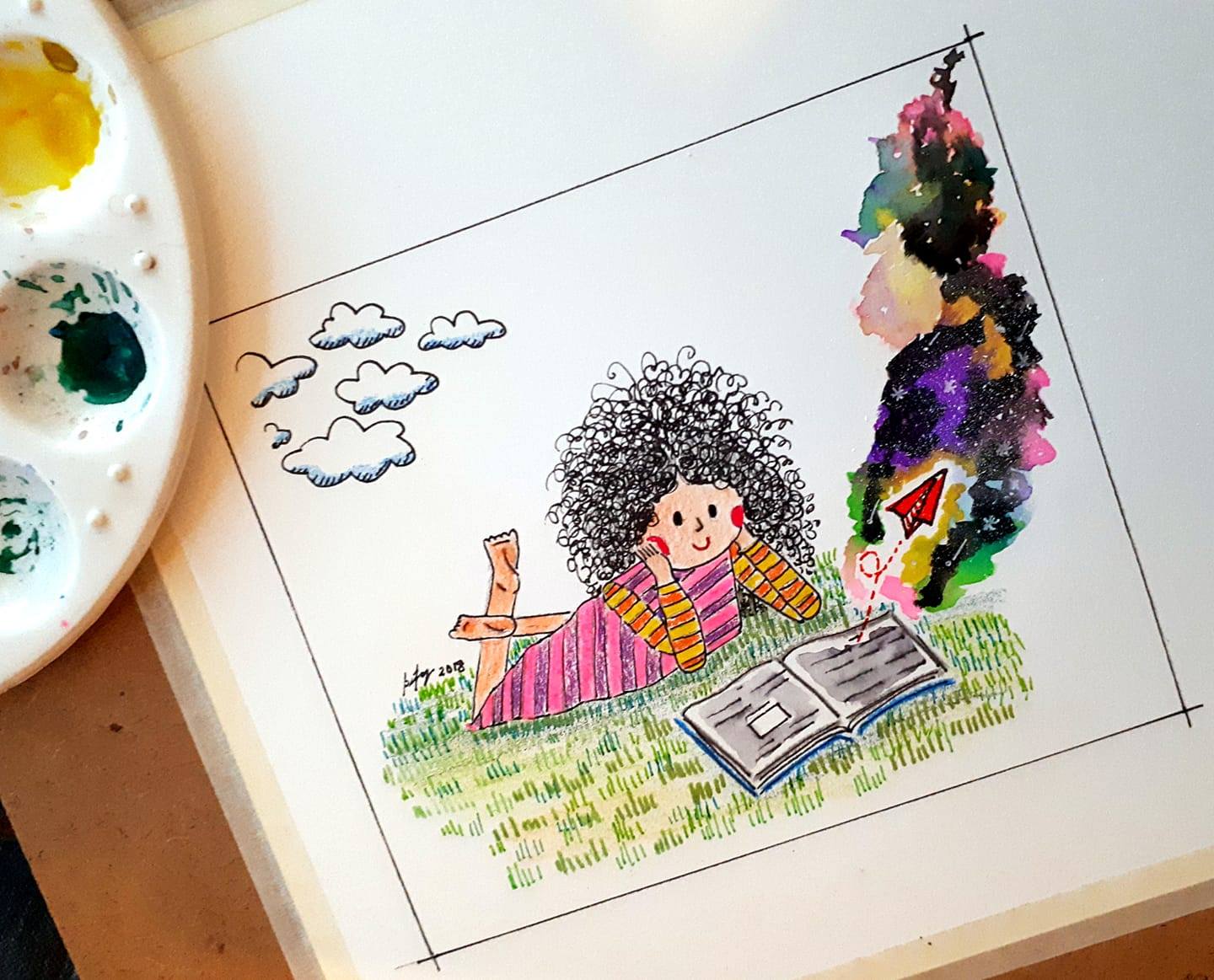 Niña Leyendo